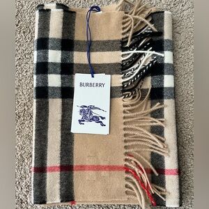Burberry Check Cashmere Scarf